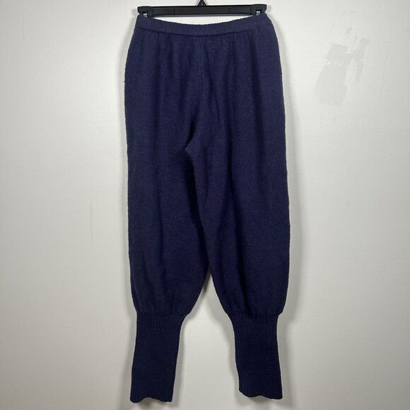 Vintage France Andrevie Purple Wool Joggers Pants Avant Garde Designer Small - Picture 2 of 8
